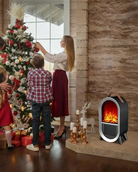 Dlc Flame Go Deko 1500W Elektrikli Şömine - Resim 2