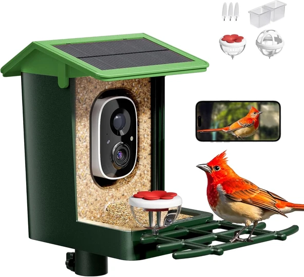 Heapets Kamera, Güneş Enerjili 2K HD Video - Çimen Yeşili ürün görseli 1