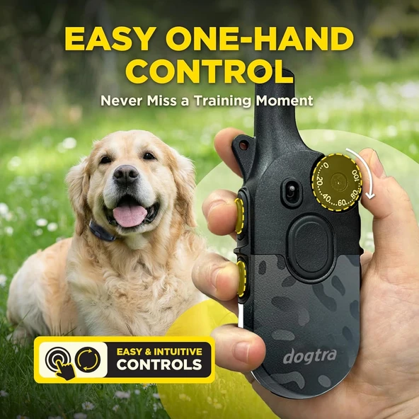 Dogtra 200iQ Uzaktan Eğitim E-Tasması 4,5+ Kg Köpekler - Siyah Leopar - Resim 3