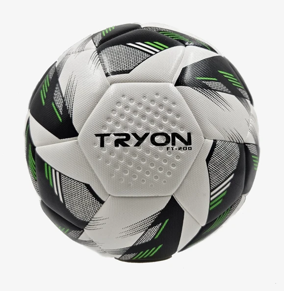 Tryon FT-200 Beyaz-Siyah Yeşil  Hybrid Futbol Topu 4 No ürün görseli