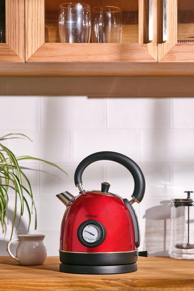Emsan Turtle Kettle Red - Resim 9
