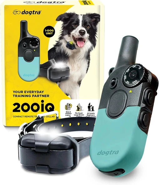 Dogtra 200iQ Uzaktan Eğitim E-Tasması 4,5+ Kg Köpekler - Turkuaz ürün görseli 1