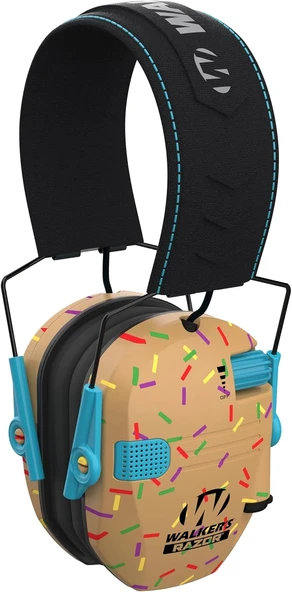 Walker's Razor Slim Ultra Düşük Profilli Kompakt Tasarımlı Kulaklık - Altın Serpintiler ürün görseli 1