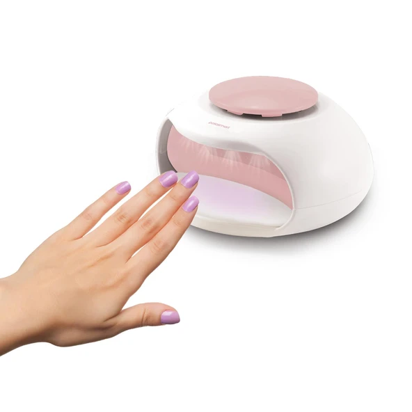 Polosmart PSC69 Oje Kurutucu UV Işık Vantilatörlü Hızlı Kalıcı Oje Kurutucu Pembe - Resim 2