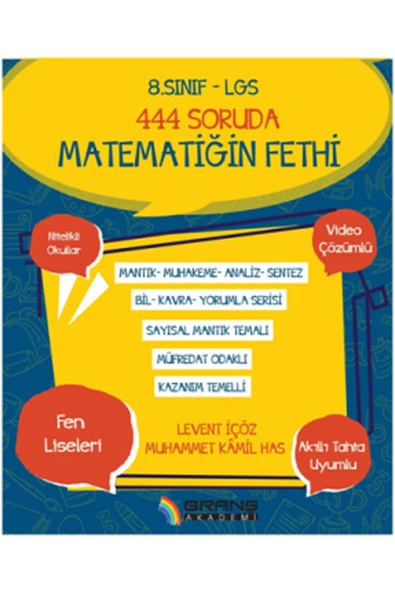 Branş Akademi 8.sınıf Lgs 444 Soruda Matematiğin Fethi ürün görseli