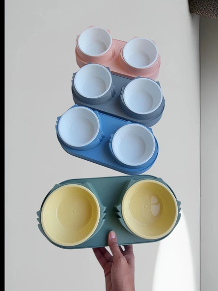 İkili Plastik Mama Kabı - Resim 2