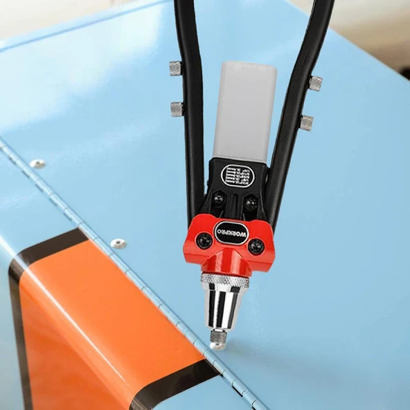 WORKPRO WP225001 5 IN 1 400mm Kollu Profesyonel Perçin Tabancası + 100 Adet Perçin - Resim 7