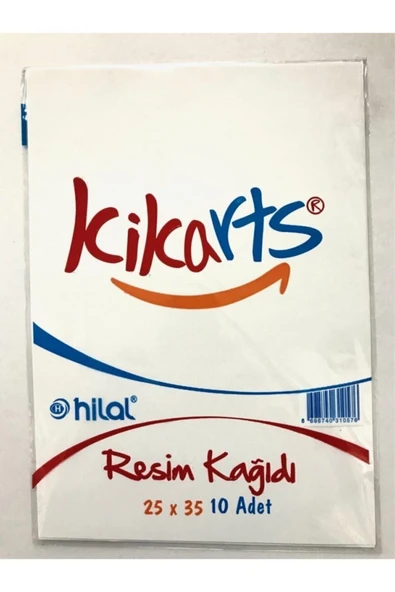 kikarts Resim Kağıdı 25x35 Ebat , 10 Lu Poşet ürün görseli