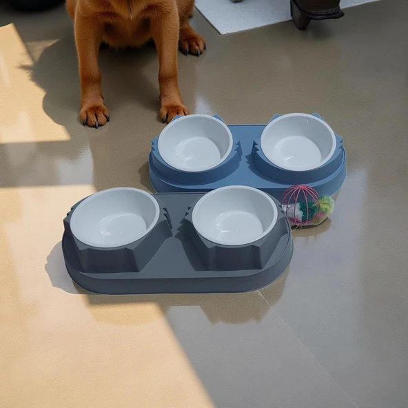 İkili Plastik Mama Kabı - Resim 3