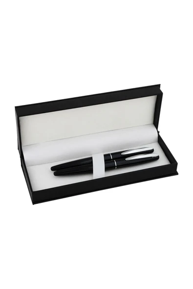 Stellpen Steelpen 102-Dr Dolma Kalem + Roller Kalem Set Siyah ürün görseli