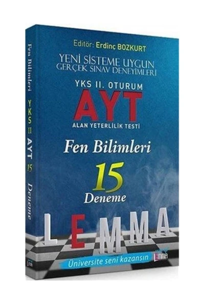 Lemma Yayınları Yks Lemma 2. Oturum Ayt Fen Bilimleri 15 Deneme ürün görseli