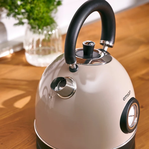 Emsan Turtle Kettle Beige - Resim 2