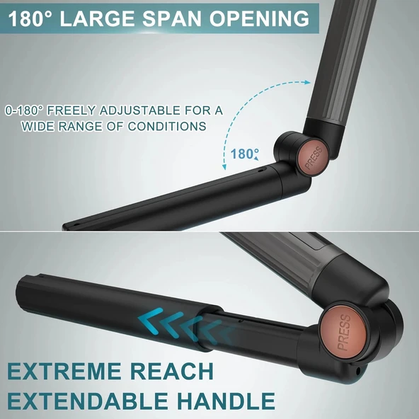 Hatteker Elektrikli Sırt Tıraş Makinesi - Yüz, Kol, Çene Sakal Uzatma Saplı - Resim 4