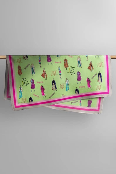 G1118 KADIN DESENLİ BANDANA - Resim 5