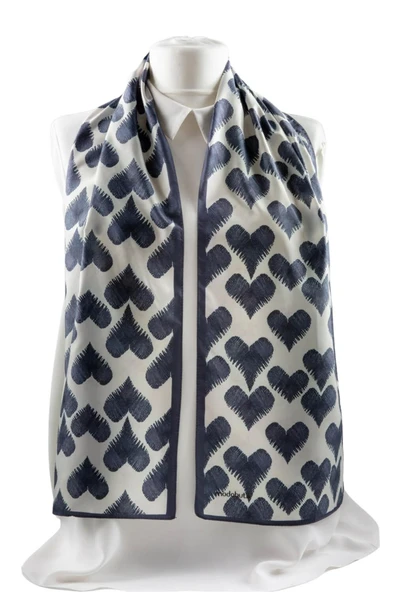 Modabutil Kalp Desenli Fular - Resim 5