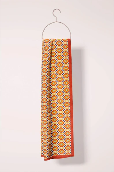 Modabutik Geometri Desenli Fular - Resim 4