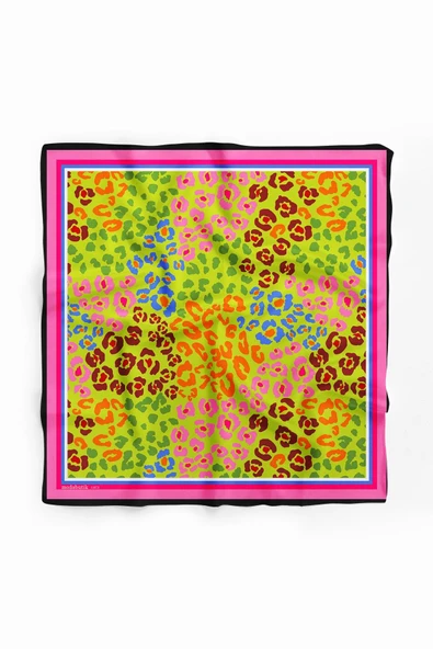 F83 LEOPARD TASARIMLI BANDANA  DG11973 - Resim 2
