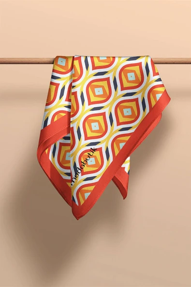 Modabutik Geometri Desenli Fular - Resim 3