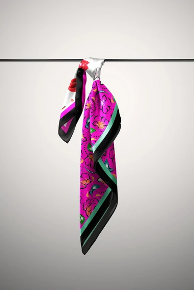 D42 KADIN DESENLİ BANDANA - Resim 6