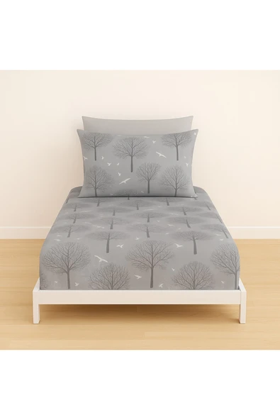 Ezgi Lastiksiz Desenli Çarşaf ve Yastık Kılıfı Tek Kişilik 160 x 240 ürün görseli