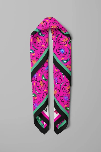 D42 KADIN DESENLİ BANDANA - Resim 3