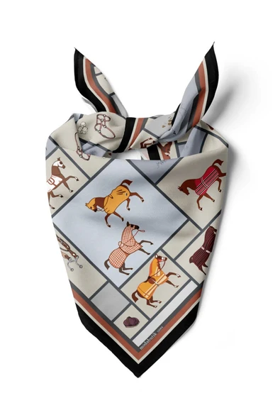 Y53 MODERN HORSE TASARIMLI BANDANA DG12084 ürün görseli