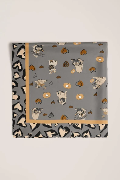 Y89 KADIN DESENLİ YEŞİL BANDANA - Resim 5