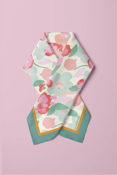 E100 KADIN DESENLİ BANDANA DG-514 - Resim 3