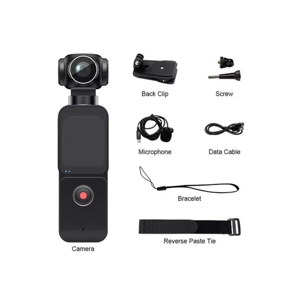 5k Ultra Hd Aksiyon Kamerası Ultra Stabil Çekim, Anti-shake Teknolojisi - Resim 3