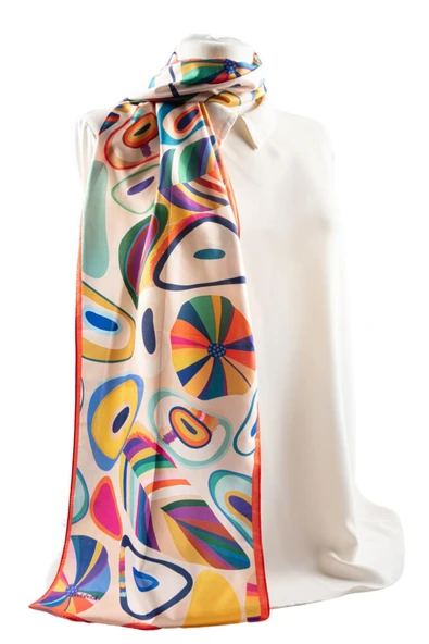 I85 Modabutik Geometrik Desenli Kadın Fular ürün görseli 1