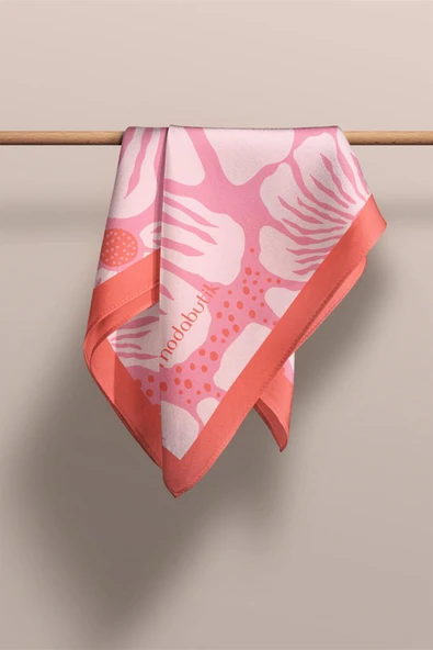 Modabutik Çiçek Desenli Fular - Resim 3