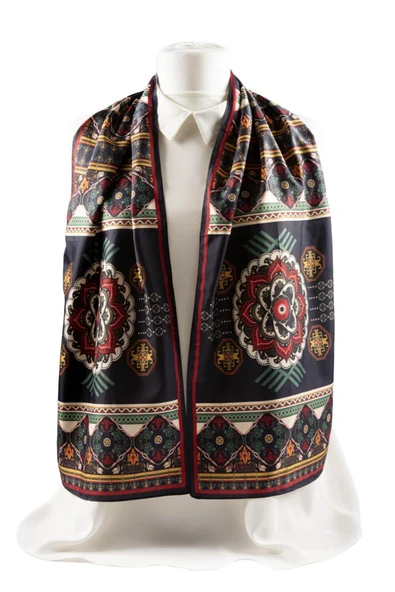 Z46 Modabutik Geometrik Desenli Fular - Resim 5