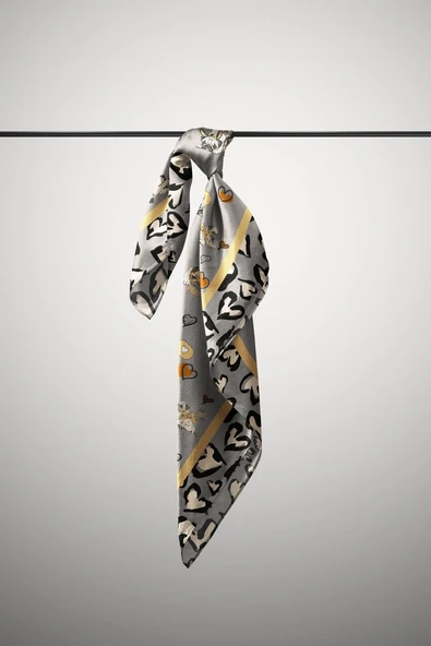 Y89 KADIN DESENLİ YEŞİL BANDANA - Resim 6