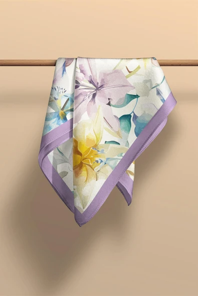 Modabutik Çiçek Desenli Fular - Resim 3