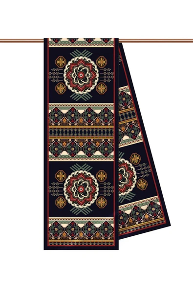 Z46 Modabutik Geometrik Desenli Fular - Resim 2