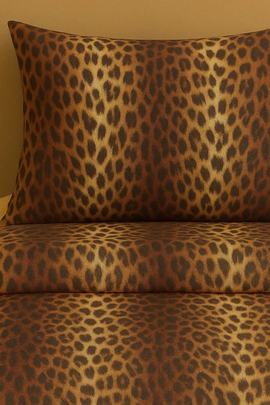 StellaFlavo Tek Kişilik Desenli Nevresim + 1 Adet Kapaklı Yastık Kılıfı - Resim 2