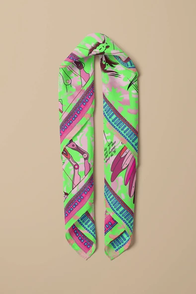 D39 KADIN DESENLİ BANDANA - Resim 6