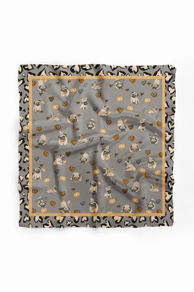 Y89 KADIN DESENLİ YEŞİL BANDANA - Resim 2