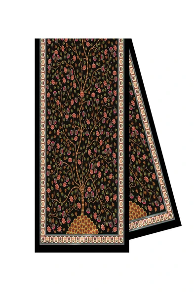 Modabutik Çiçek Desenli Kadın Fular - Resim 2