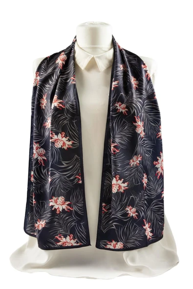 I13 Modabutik Çiçek Desenli Fular - Resim 5