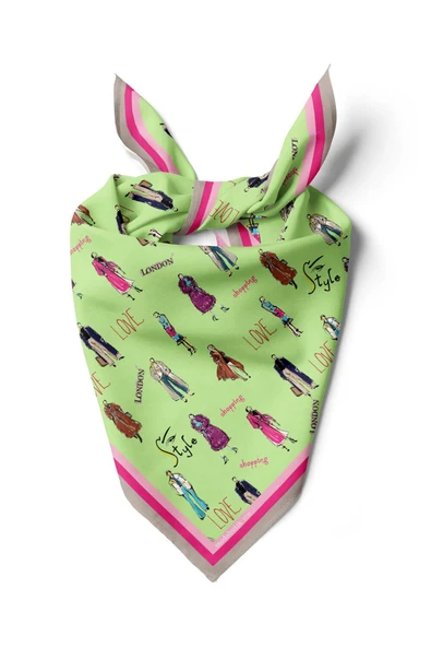 G1118 KADIN DESENLİ BANDANA ürün görseli