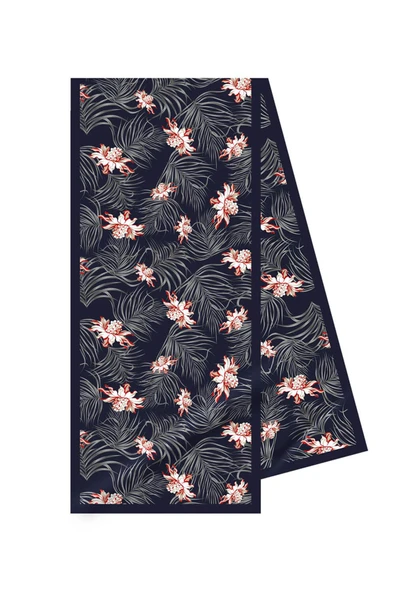 I13 Modabutik Çiçek Desenli Fular - Resim 2