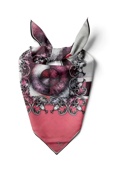 %100 İpek Kadın Desenli Bandana 80x80 ürün görseli