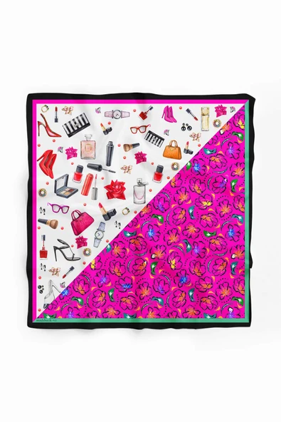 D42 KADIN DESENLİ BANDANA - Resim 2