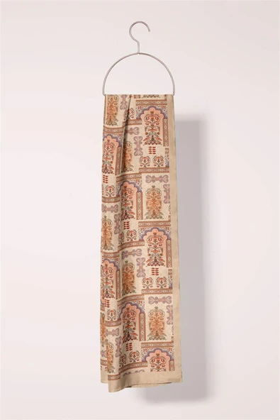 Modabutik Etnik Desenli Kadın Fular - Resim 3