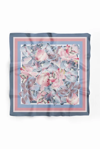 B71 MODERN ÇİÇEK TASARIM BANDANA DG12392 - Resim 2