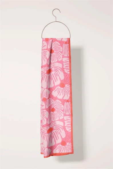 Modabutik Çiçek Desenli Fular - Resim 4