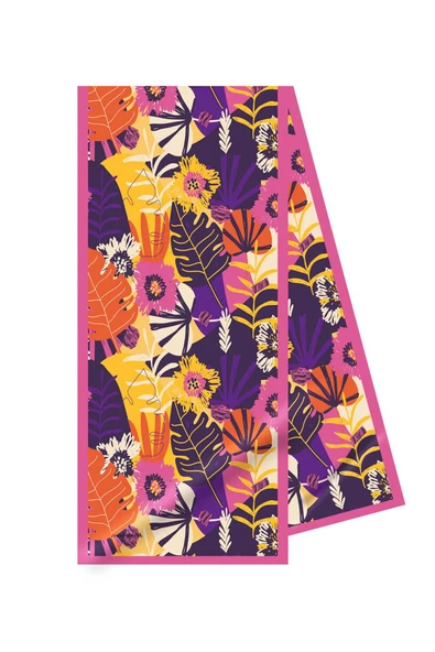 Modabutik Çiçek Desenli Kadın Fular - Resim 2