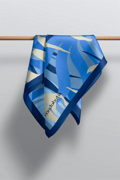 Modabutik Geometrik Desenli Kadın Fular - Resim 3