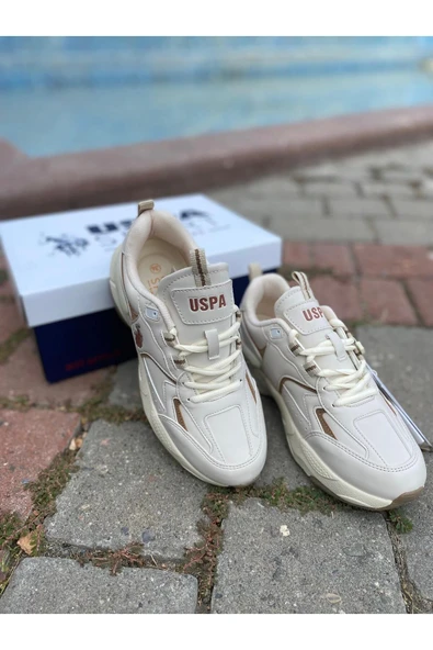 U.S. POLO  ORTABETİK CİLT SPOR AYAKKABI 880368 ISABELLA BEJ / Beden : 40 / Cinsiyet : Kadın / Kız ürün görseli